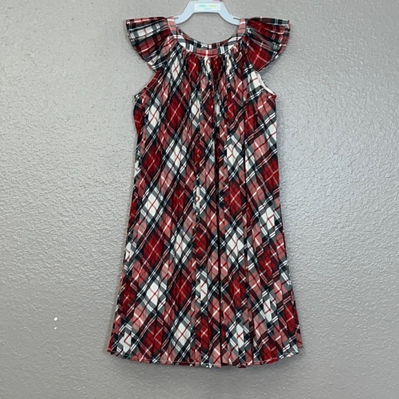 Gap Christmas Holiday Plaid Pleated Dress size 5 Toddler - Picture 1 of 11